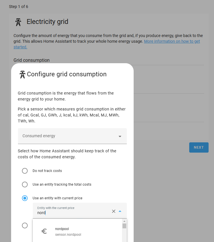 Screenshot: Create template sensor